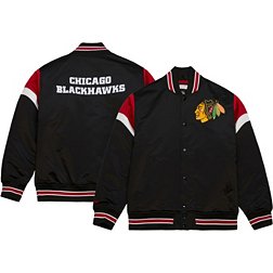 Mitchell & Ness Chicago Blackhawks Satin Black Jacket