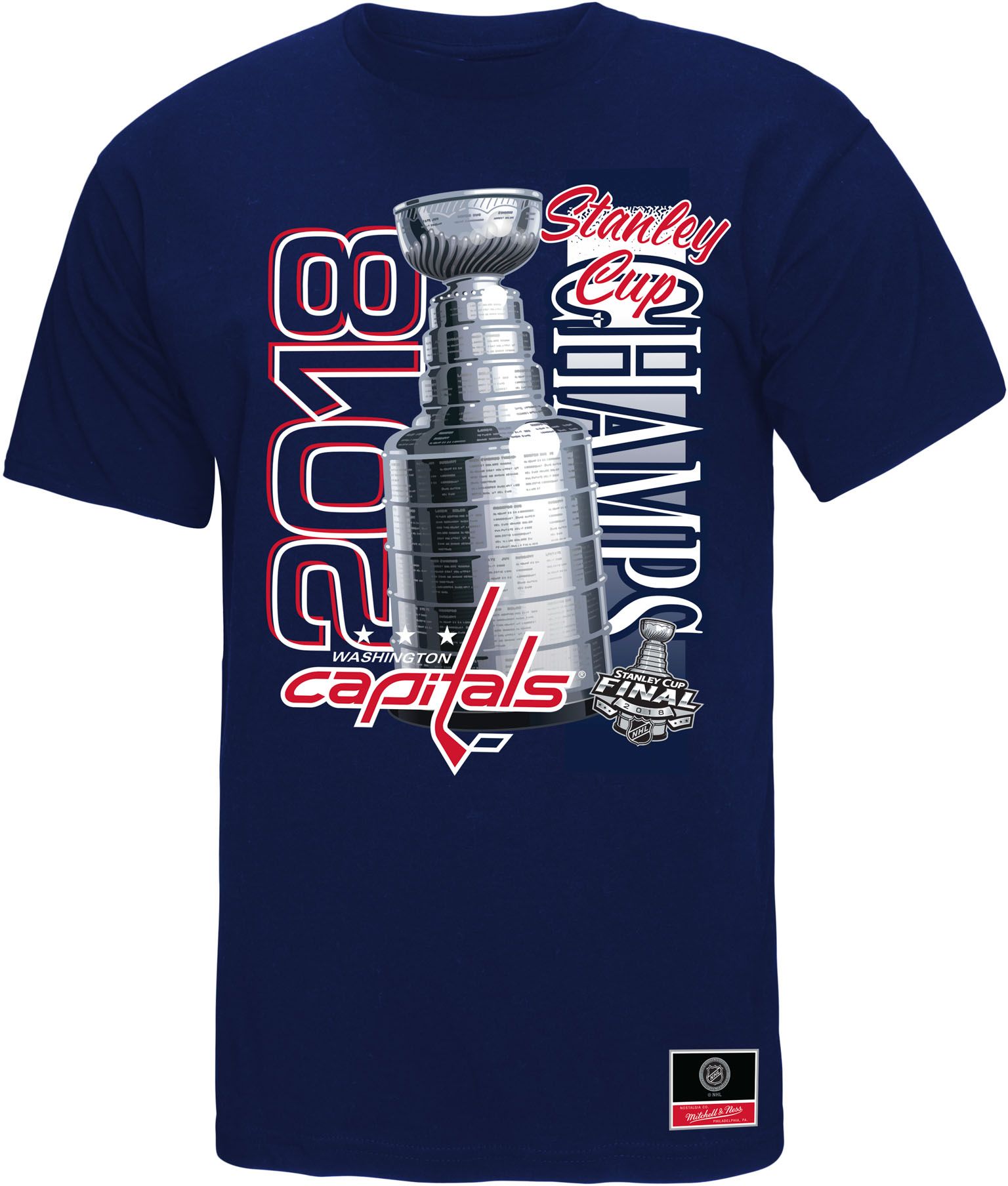 Mitchell &amp; Ness Washington Capitals Cup Chase Navy T-Shirt