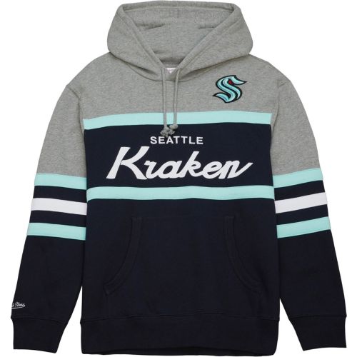 NHL Men's Seattle Kraken Navy Authentic Pro Rink Pullover