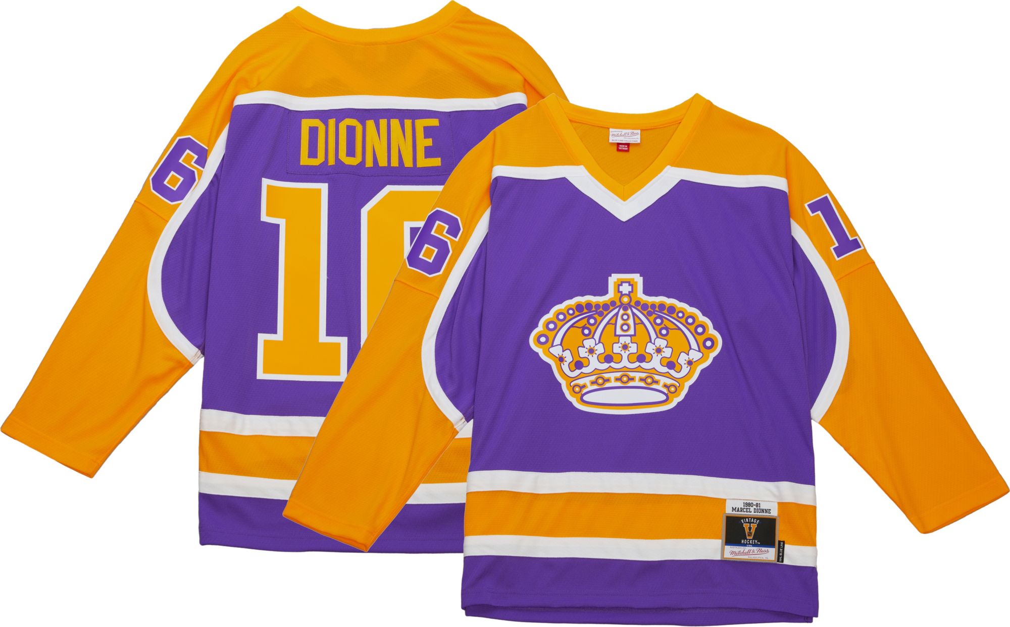 Mitchell &amp; Ness Los Angeles Kings Marcel Dione #16 1980 Vintage Replica Jersey