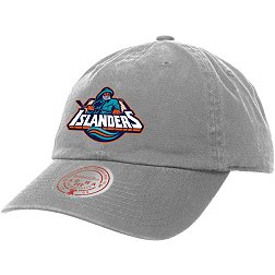 Mitchell & Ness New York Islanders Fisher Logo Grey Snapback Dad Hat