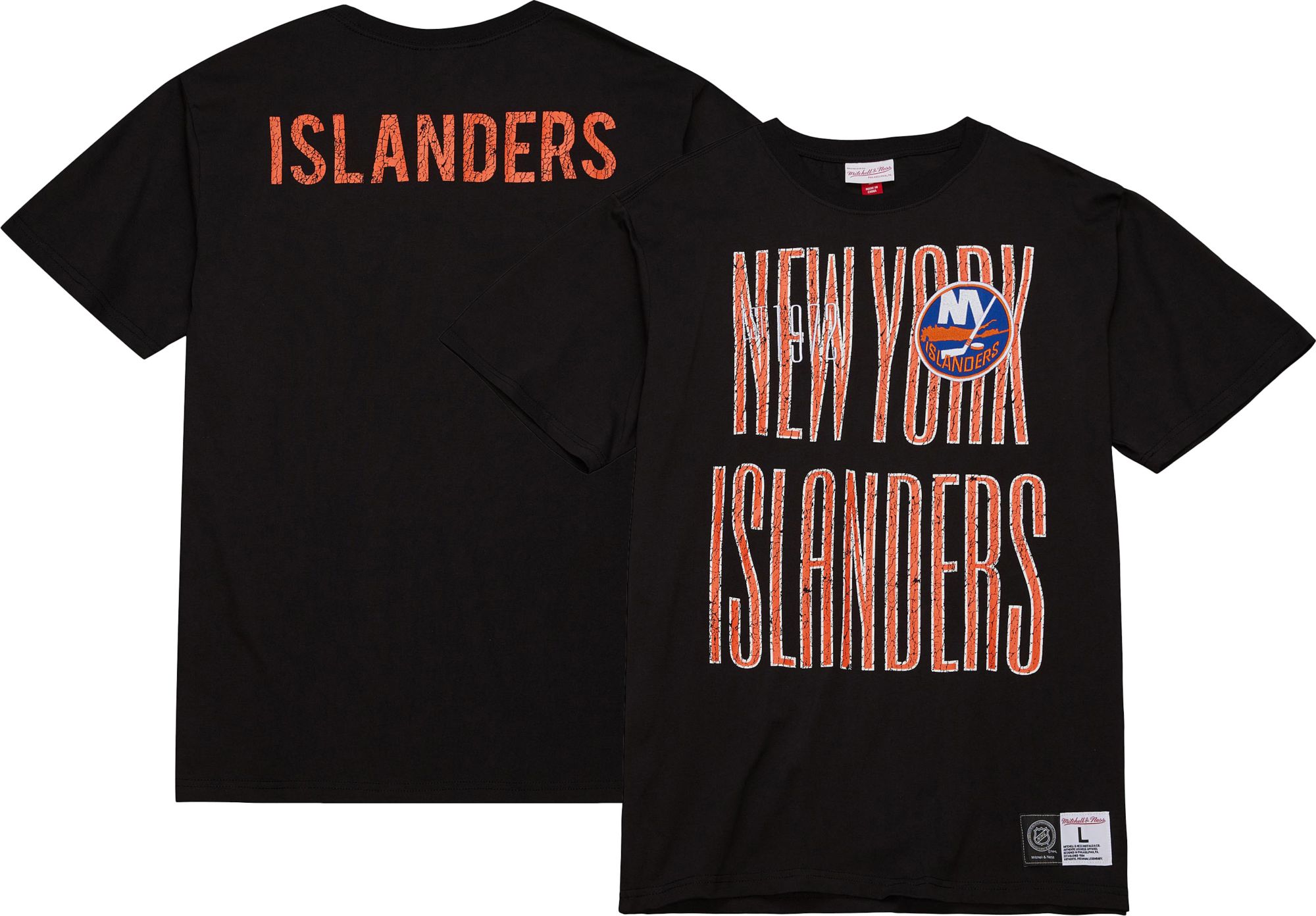 Mitchell & Ness New York Islanders Team OG Black T-Shirt