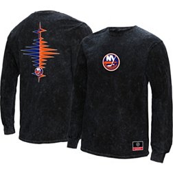 Mitchell & Ness New York Islanders Vintage Zig-Zag Black Long Sleeve Shirt