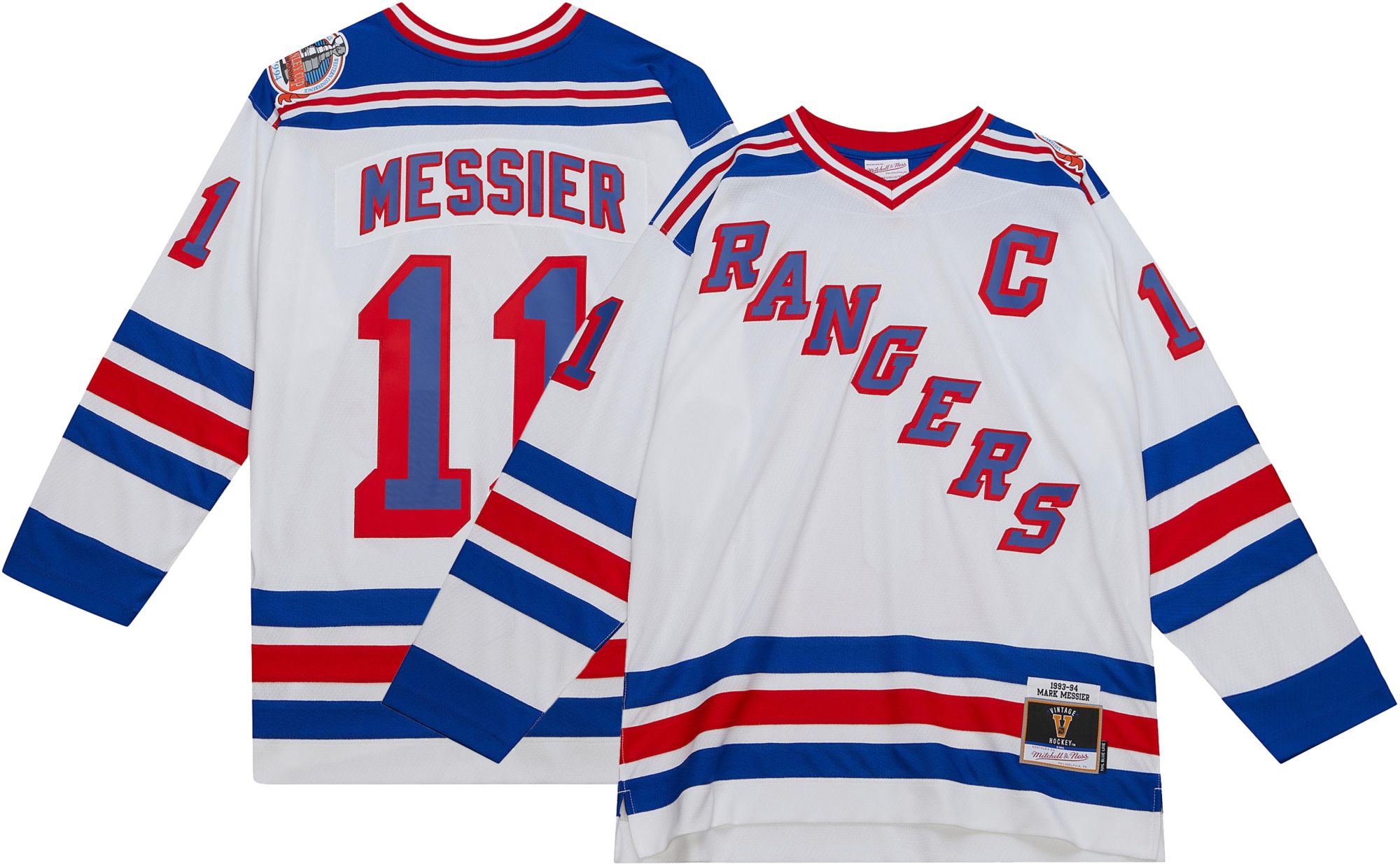 Mitchell &amp; Ness New York Rangers Mark Messier #11 1993 Vintage Replica Jersey