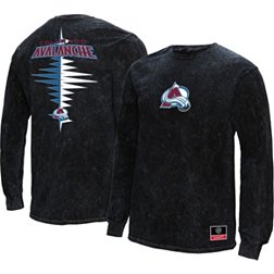 Mitchell & Ness Colorado Avalanche Vintage Zig-Zag Black Long Sleeve Shirt
