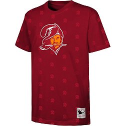 Mitchell & Ness Youth Tampa Bay Buccaneers All-Over Print Red T-Shirt