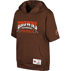 Mitchell & Ness Youth Cleveland Browns Wordmark Brown Pullover Hoodie