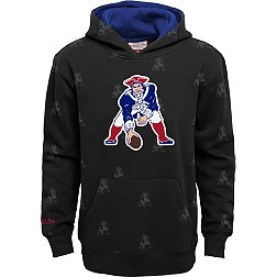 Mitchell & Ness Youth New England Patriots All-Over Print Black Pullover Hoodie