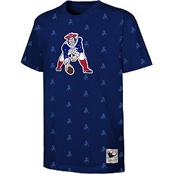 Mitchell & Ness Youth New England Patriots All-Over Print Blue T-Shirt