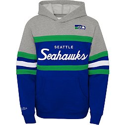 Mitchell & Ness Youth Seattle Seahawks Head Coach Royal Pullover Hoodie
