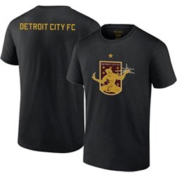 Icon Sports Group Detroit City FC 2-Hit Logo Black T-Shirt