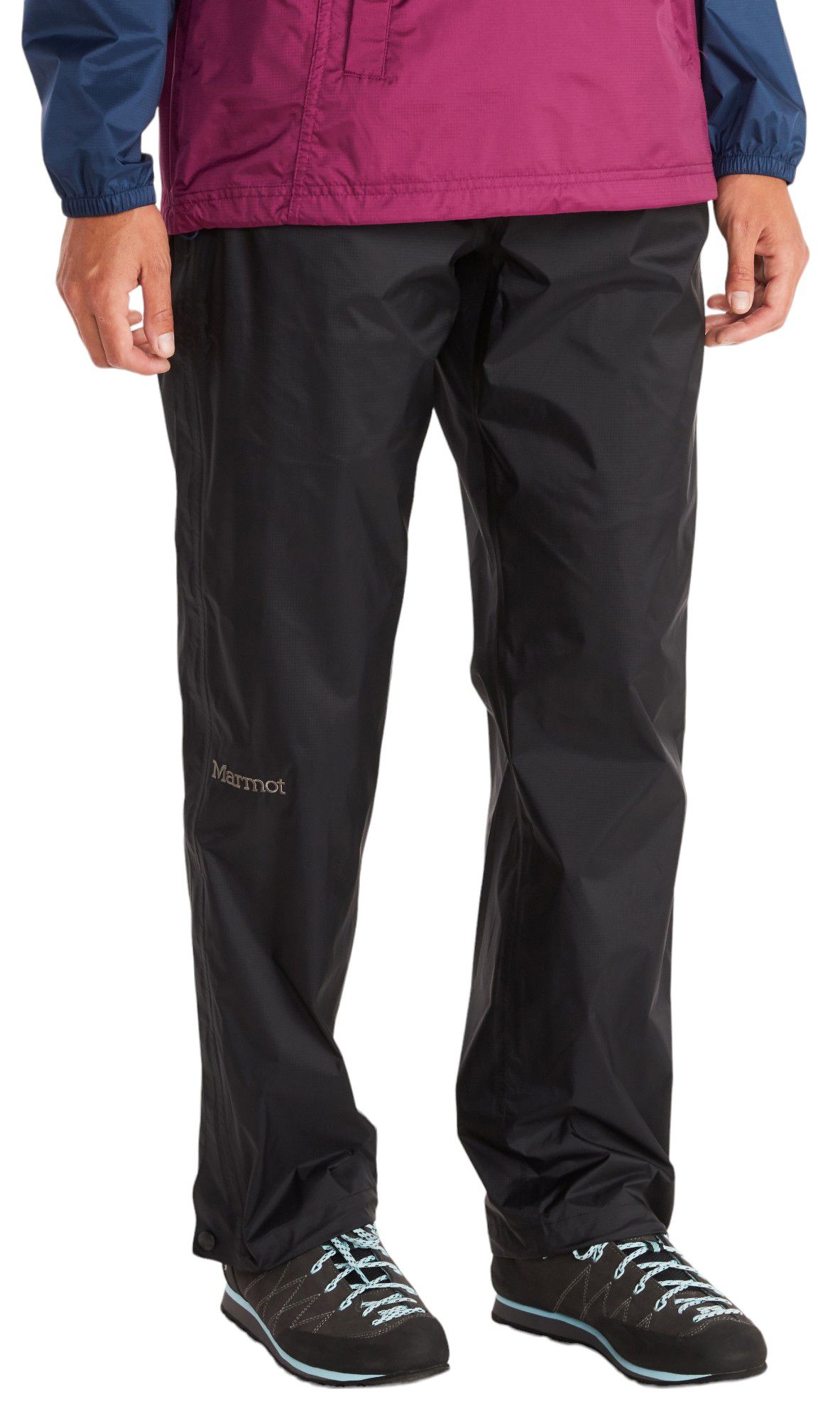 Photos - Ski Wear Marmot Women's PreCip Eco Full Zip Pant, Large, Black | Mother’s Day Gift 