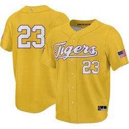 ProSphere Men's LSU Tigers 2023 NCAA Baseball Men's College World Series Champions Gold Replica Baseball Jersey