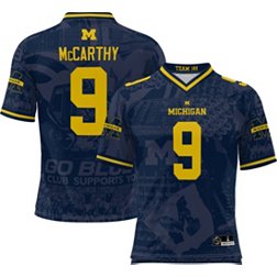Prosphere Men's Michigan Wolverines #1 Blue Full Sublimated Home Jersey