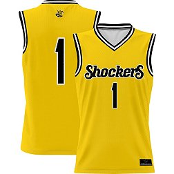 ProSphere Men's Wichita State Shockers #1 Yellow Alternate Full Sublimated Basketball Jersey