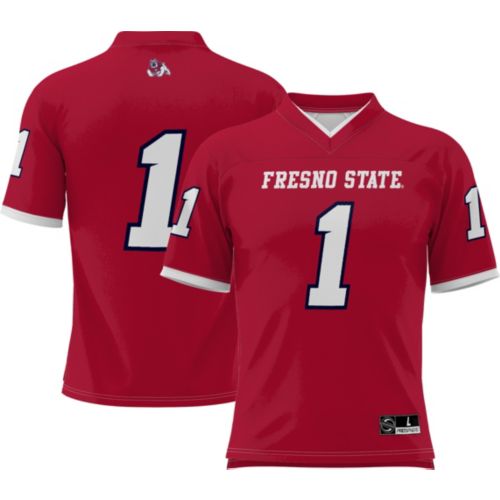 Colosseum Men's Fresno State Bulldogs Red Hits Football Jersey