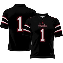 ProSphere Youth Houston Cougars #1 Black Full Sublimated Football Jersey