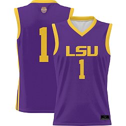 Prosphere Youth LSU Tigers #1 Purple Full Sublimated Basketball Jersey