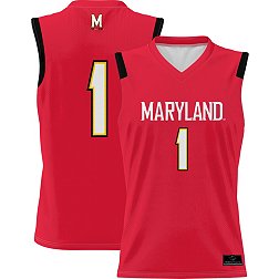 Prosphere Youth Maryland Terrapins #1 Red Full Sublimated Basketball Jersey
