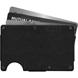 Ridge Wallet Midnight Black Leather Cash Strap