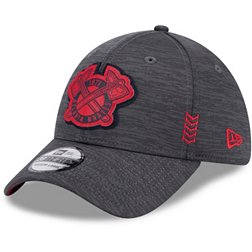 New Era Adult Atlanta Braves Grey 39Thirty Stretch Fit Hat