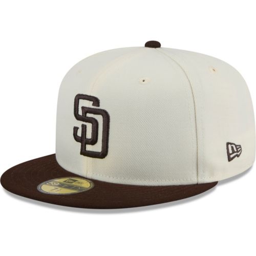 New Era Adult San Diego Padres White Logo 59Fifty Fitted Hat