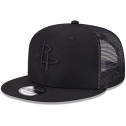 New Era Houston Rockets Black 9Fifty Trucker Hat