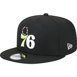 New Era Philadelphia 76ers Black 9Fifty Snapback Hat