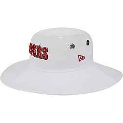 New Era Men's San Francisco 49ers Training Camp White Panama Bucket Hat