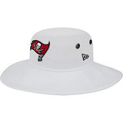 New Era Men's Tampa Bay Buccaneers Training Camp White Panama Bucket Hat