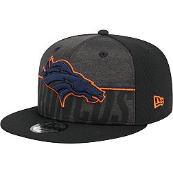 New Era Men's Denver Broncos Training Camp Black 9Fifty Adjustable Hat