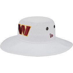 New Era Men's Washington Commanders Training Camp White Panama Bucket Hat