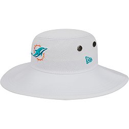 New Era Men's Miami Dolphins Training Camp White Panama Bucket Hat