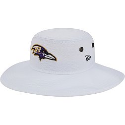 New Era Men's Baltimore Ravens Training Camp White Panama Bucket Hat
