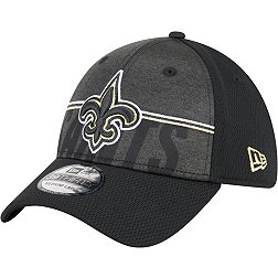 New Era Men's New Orleans Saints Training Camp Black 39Thirty Stretch Fit Hat