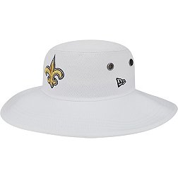 New Era Men's New Orleans Saints Training Camp White Panama Bucket Hat