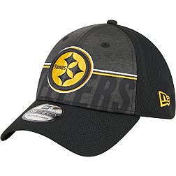 New Era Men's Pittsburgh Steelers Training Camp Black 39Thirty Stretch Fit Hat