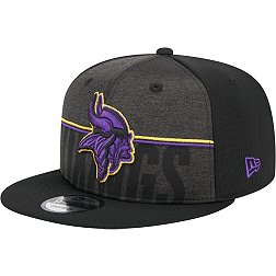 New Era Men's Minnesota Vikings Training Camp Black 9Fifty Adjustable Hat
