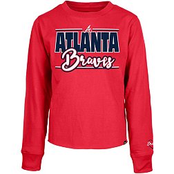 New Era Girl's Atlanta Braves Red Long Sleeve T-Shirt