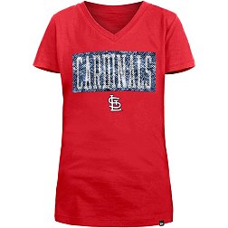 St. Louis Cardinals Baseball Pow Tee Shirt Youth Large (10-12) / White