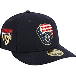 New Era Men's Fourth of July '23 Milwaukee Brewers Navy Low Profile 9Fifty Fitted Hat