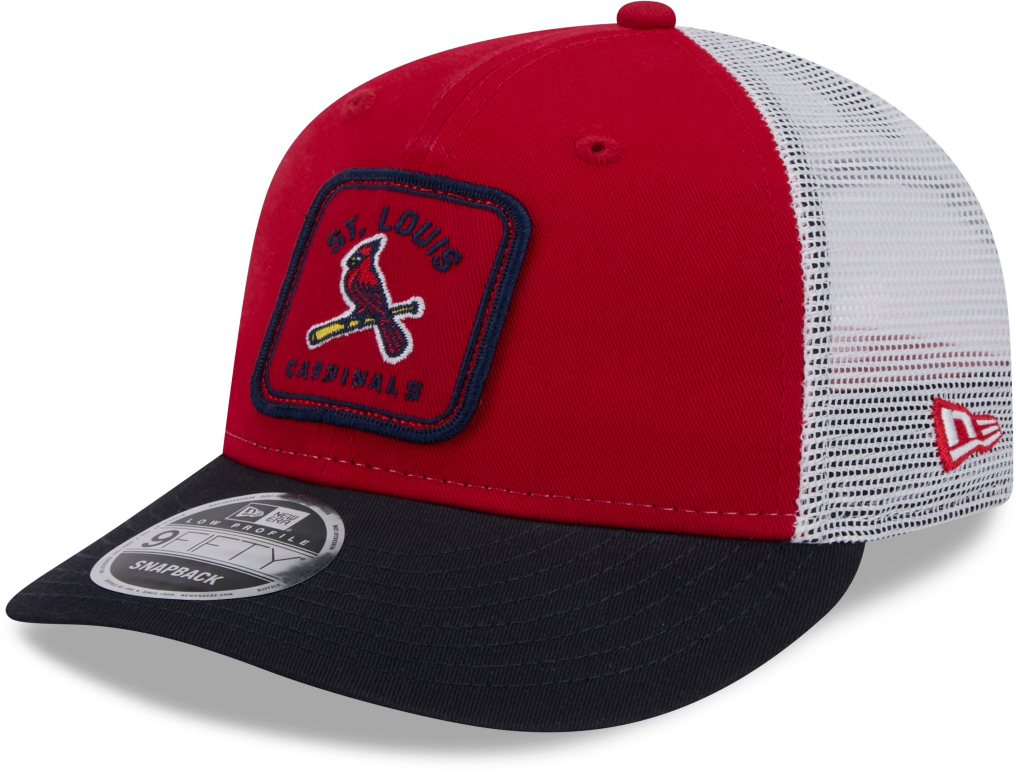 New Era Men's St. Louis Cardinals Red Low Profile 9Fifty Squared Fitted Hat