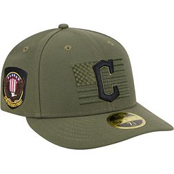 New Era Men's Armed Forces Day 2023 Cleveland Guardians Olive Low Profile 59Fifty Fitted Hat