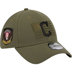 New Era Men's Armed Forces Day 2023 Cleveland Guardians Olive 39Thirty Stretch Fit Hat