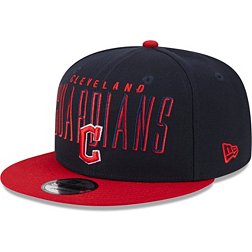 New Era Men's Cleveland Guardians Navy 9Fifty Headline Adjustable Hat