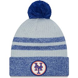 New Era Men's New York Mets Blue Patch Knit Hat
