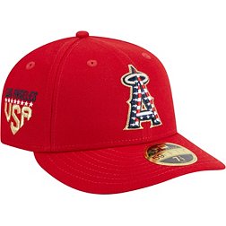 New Era Men's Fourth of July '23 Los Angeles Angels Red Low Profile 9Fifty Fitted Hat
