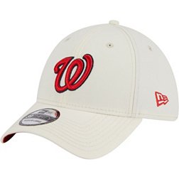 New Era Men's Washington Nationals White 39THIRTY Classic Stretch Fit Hat