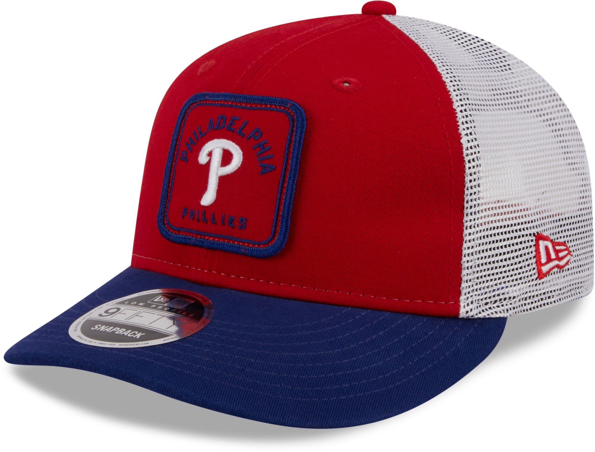 New Era Men's Philadelphia Phillies Red Low Profile 9Fifty Squared Fitted Hat