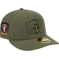 New Era Men's Armed Forces Day 2023 Colorado Rockies Olive Low Profile 59Fifty Fitted Hat